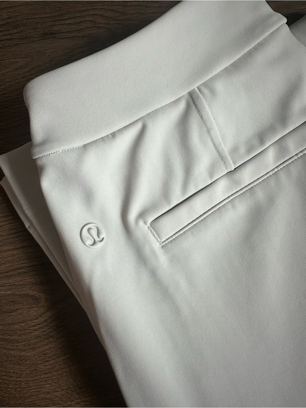 lululemon men’s cream color pants w/ Subtle Logo